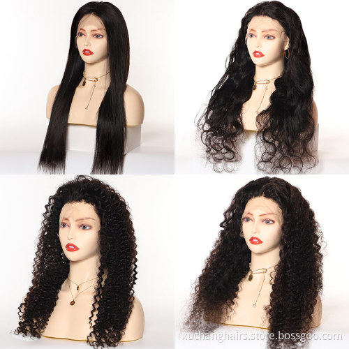 wholesale hair extensions wigs human hair wigs for black women 20 inch 210% straight lace front wigs human hair lace front